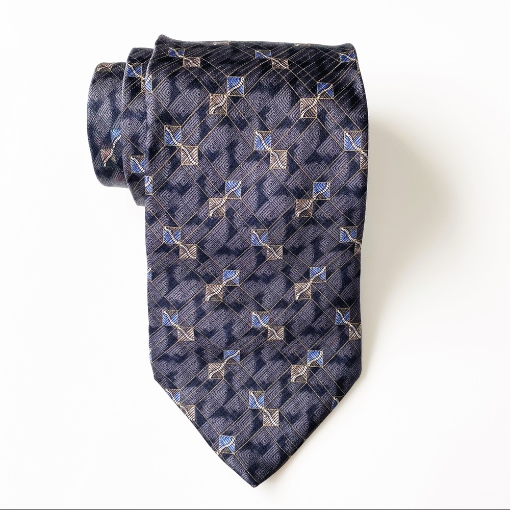 😊4/$20 Today’s Man Grey Motif Silk Tie